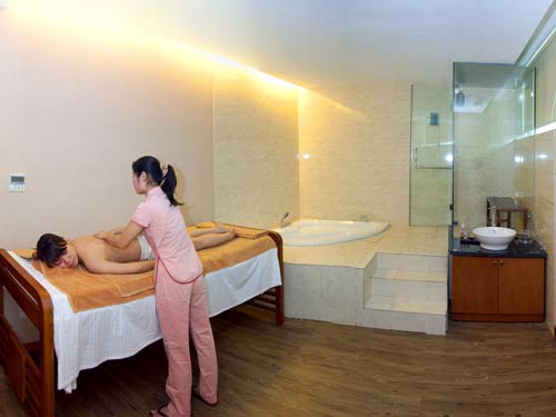 Khu vực massag tại khách sạn Phòng giường đôi Khách sạn mường thanh sài gòn 