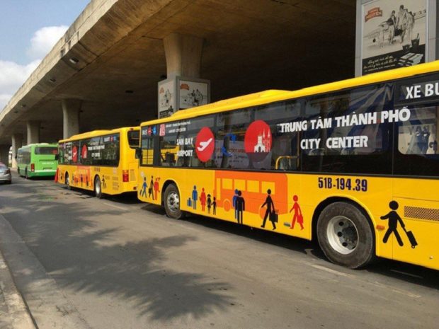 Tuyến xe buýt đưa hành khách từ trung tâm thành phố đến sân bay Tân Sơn Nhất