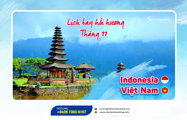 Vé máy bay từ Indonesia về Việt Nam giá rẻ | Lịch bay 2022