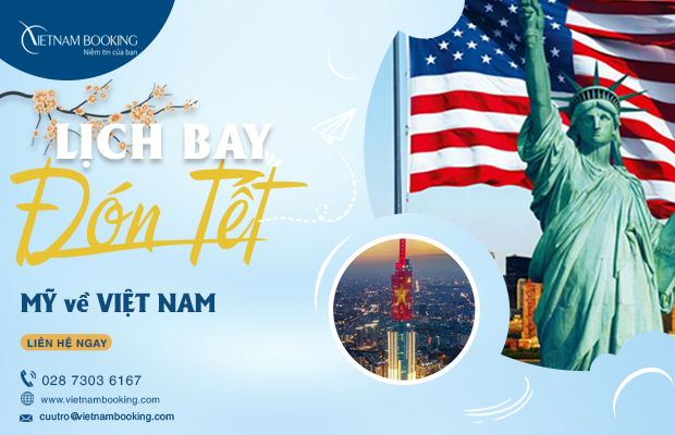 Vé máy bay từ Mỹ về Việt Nam | Cập nhật lịch bay mới nhất