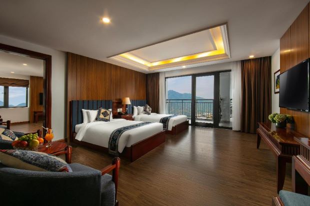 Phòng ngủ tại khách Sạn Bamboo Sapa