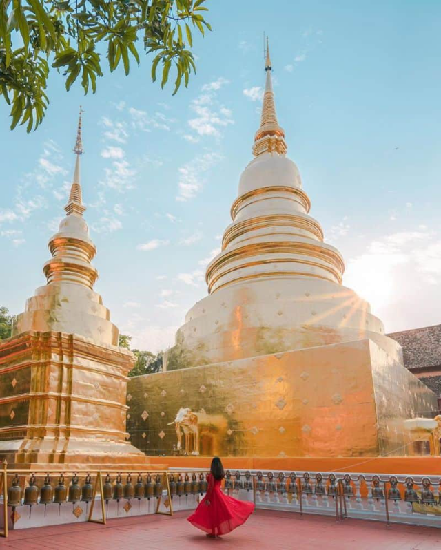 Chùa Chedi Luang - một trong những ngôi chùa nổi tiếng nhất ở Thái Lan